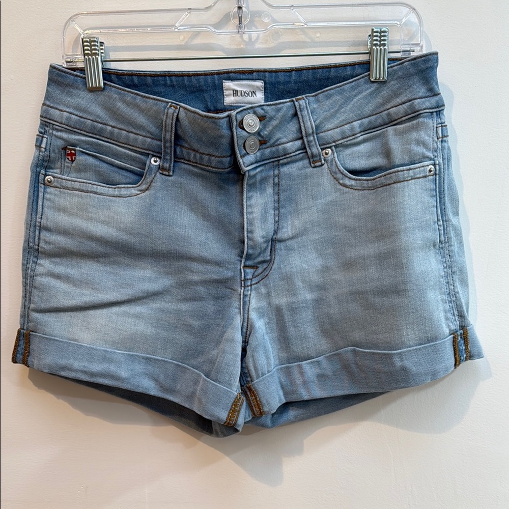 Hudson Jeans Women's Faded Blue Jean Shorts